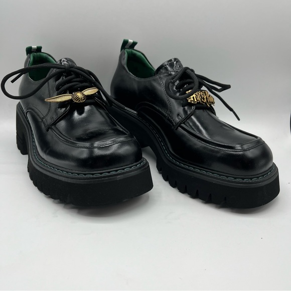 Newbella x Harry Potter NWT Slytherin Lace Up Platform Loafer Size 6.5 - Picture 2 of 12